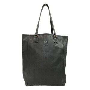 LOEWE Anagram leather tote bag black